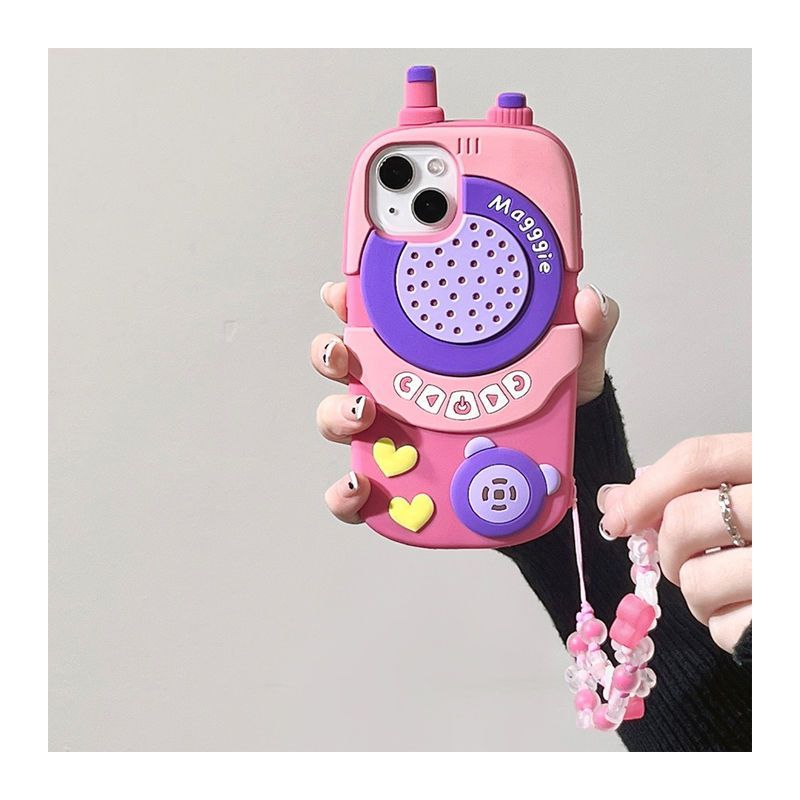 Cute Walkie Talkie Shockproof Silicone Phone Case For iPhone