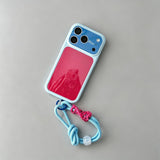 Large-view Frosted Phone Case with Lanyard For iPhone