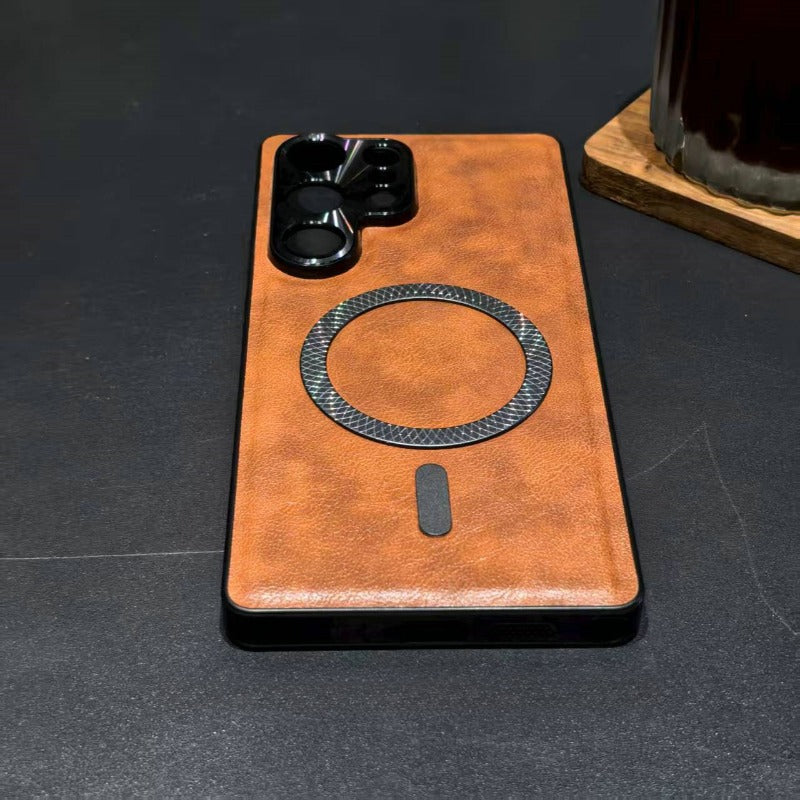 Fine Hole Magnetic Phone Case For Samsung