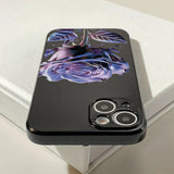 Purple Flower Soft Phone Case For iPhone