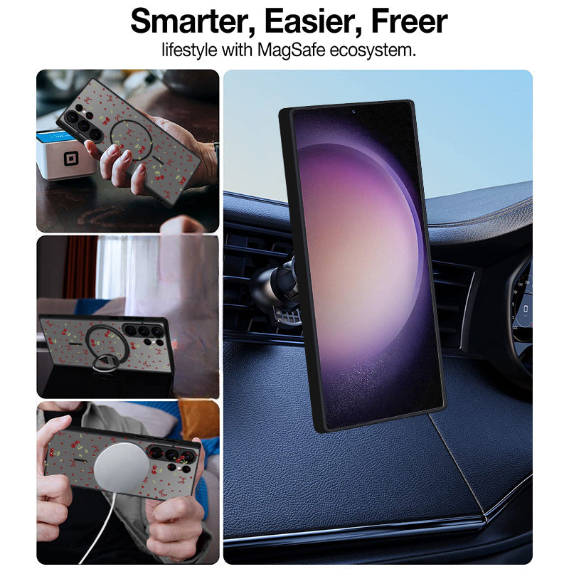 Cherry Magnetic Phone Case For Samsung