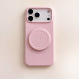 Liquid Silicone Wave-Shaped Stand Phone Case for iPhone