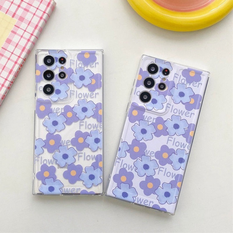 Purple Flower Phone Case For Samsung
