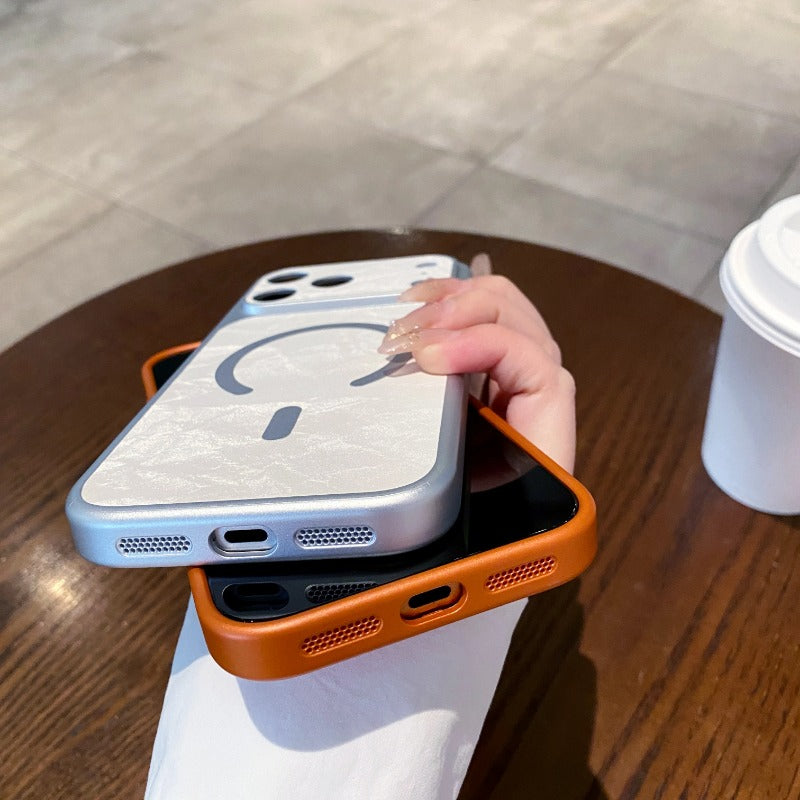 Large Window Magnetic Phone Case For iPhone