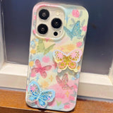 Flower Butterfly Phone Case For iPhone