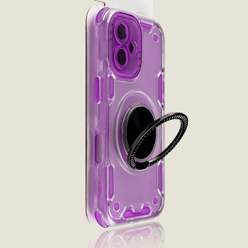 360° Rotating Stand Three-in-One Phone Case For iPhone