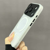 Anti-drop Magnetic Phone Case with Lens Film For iPhone