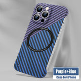 Ultra Thin Carbon Fiber Magnetic Case for iPhone