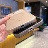 Ultra-Thin Matte Clear Magnetic Case For iPhone