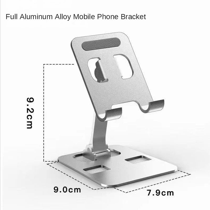 Universal All Aluminum Alloy Metal  Foldable Desk Mount Stand For Mobile Phone Tablet