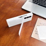 Solid Color Card Holder Phone Case For Samsung Z FOLD 7/6/5