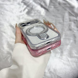 Shiny Magnetic Stand Phone Case For iPhone