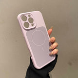 Liquid Silicone Built-in Magnetic Full-coverage Phone Case for iPhone