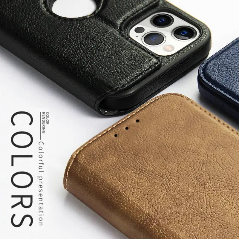 Magnetic Flip Leather Phone Case For IPhone