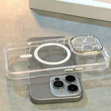 Transparent Fine Hole Magnetic Phone Case For iPhone