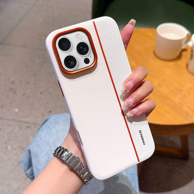 Metal Lens Ring Phone Case For iPhone