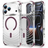 Transparent Magnetic Shockproof Airbag Phone Case For iPhone