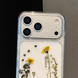 Resin-encased Real Flower Specimen Anti-drop Phone Case For iPhone