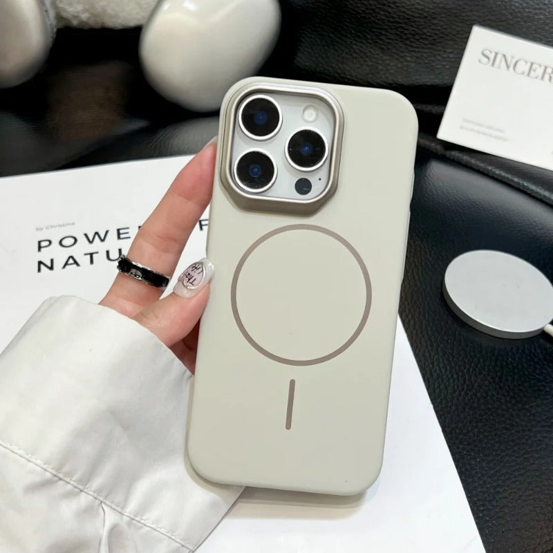 Hard Matte Shockproof Magnetic Case For iPhone