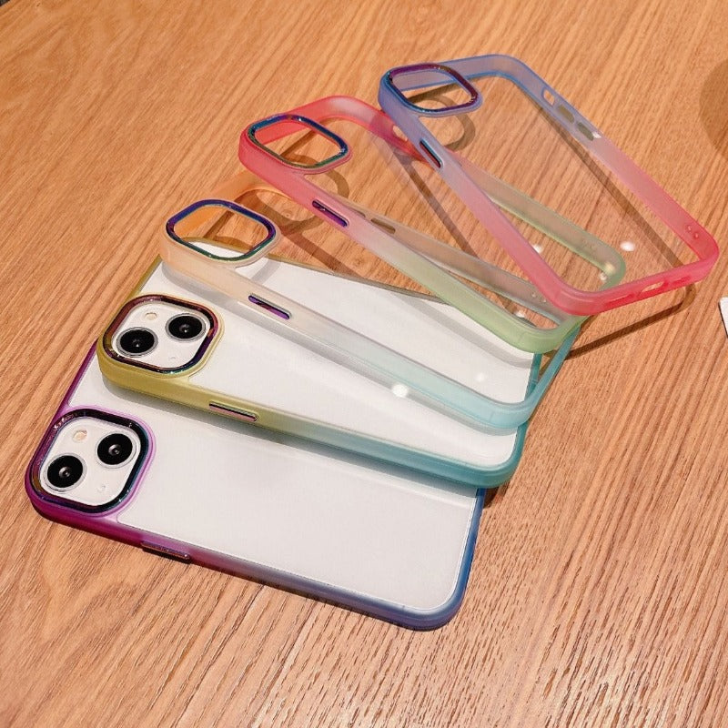 Gradient Acrylic Drop-proof Phone Case For iPhone