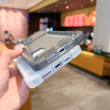 Card Holder Transparent Case For iPhone