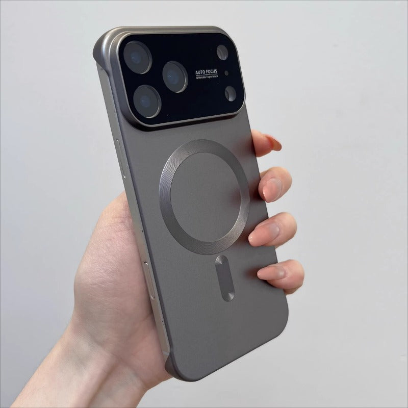 Large-view Borderless Magnetic Phone Case For iPhone – Plumun