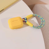 Cute with Strap Silicone Soft Cover Case For Apple AirPods