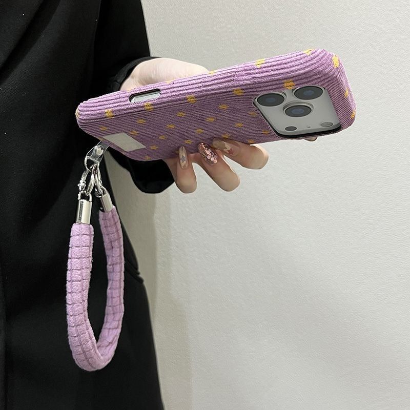 Corduroy Star Phone Case For iPhone