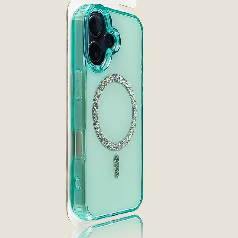 Glitter Magnetic Ring Phone Case For iPhone
