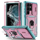 Heavy Duty with Camera 360°Kickstand Case For Samsung