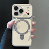 Frosted Heat Dissipation Stand Phone Case For iPhone