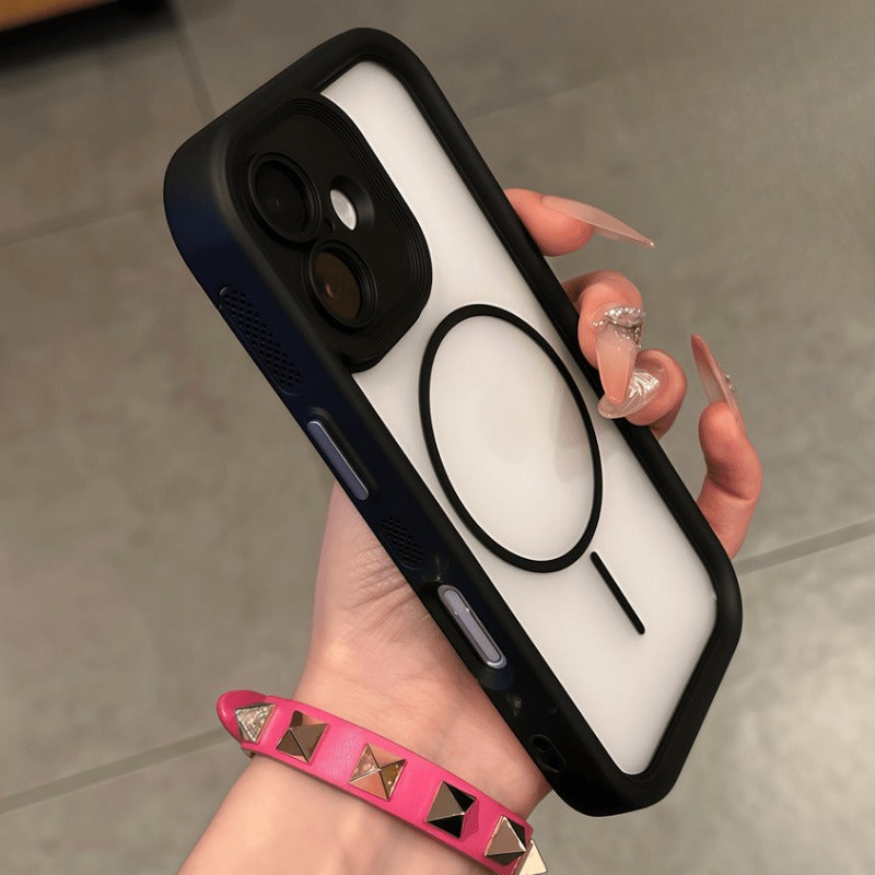 Transparent Magnetic Phone Case For iPhone