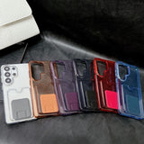 Glitter Card Holder Phone Case For Samsung