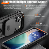Heavy Duty Build in 360° Rotate Kickstand Slide Camera Case For iPhone
