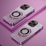 Gradient Glitter Anti-fall Phone Case For iPhone