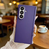 Solid Color Frosted Magnetic Phone Case For Samsung Z FOLD 7 6 5 4