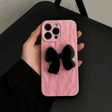 3D Contrast Color Soft Phone Case For iPhone