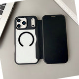 Flip Card Holder Magnetic Phone Case For iPhone