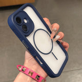 Transparent Magnetic Phone Case For iPhone