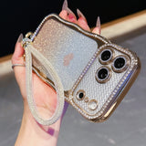 Electroplated Star Diamond Wave Bracelet Phone Case For iPhone