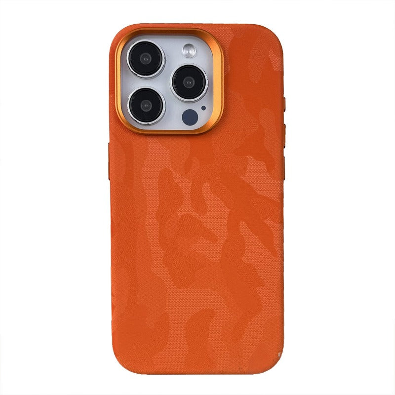 Magnetic Leather Camouflage Pattern All-inclusive Anti-fall Mobile Phone Case For iPhone