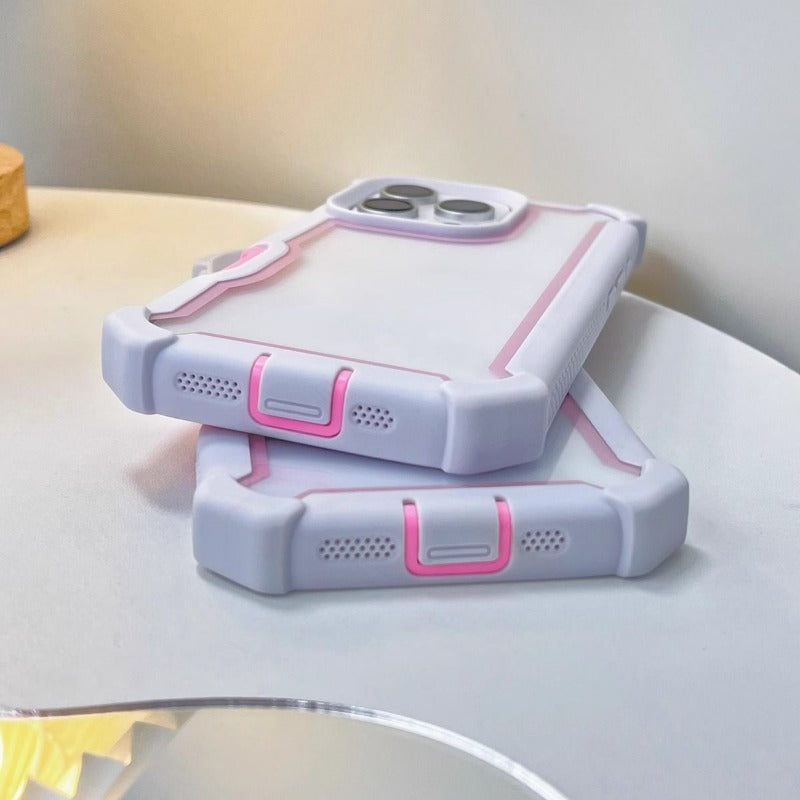 Airbag Anti-fall Contrast Color 2 in 1 Mobile Phone Case For iPhone