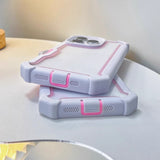 Airbag Anti-fall Contrast Color 2 in 1 Mobile Phone Case For iPhone