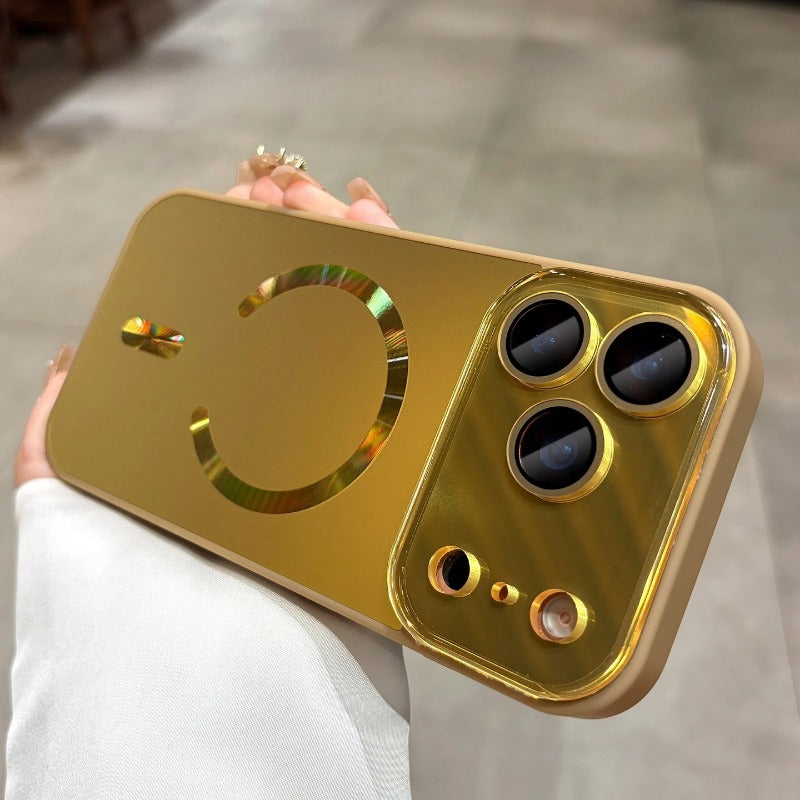 Big Window Flowing Light Magnetic Case For iPhone