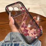 Flower-shaped Transparent Phone Case For iPhone