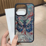 Retro Butterfly Pattern Phone Case For iPhone