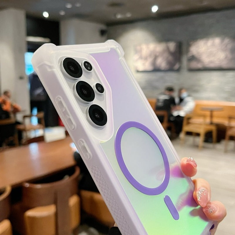 Colorful Silicone Magnetic Phone Case For Samsung