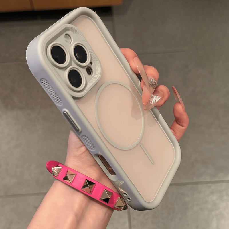 Transparent Magnetic Phone Case For iPhone