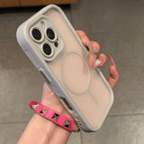 Transparent Magnetic Phone Case For iPhone