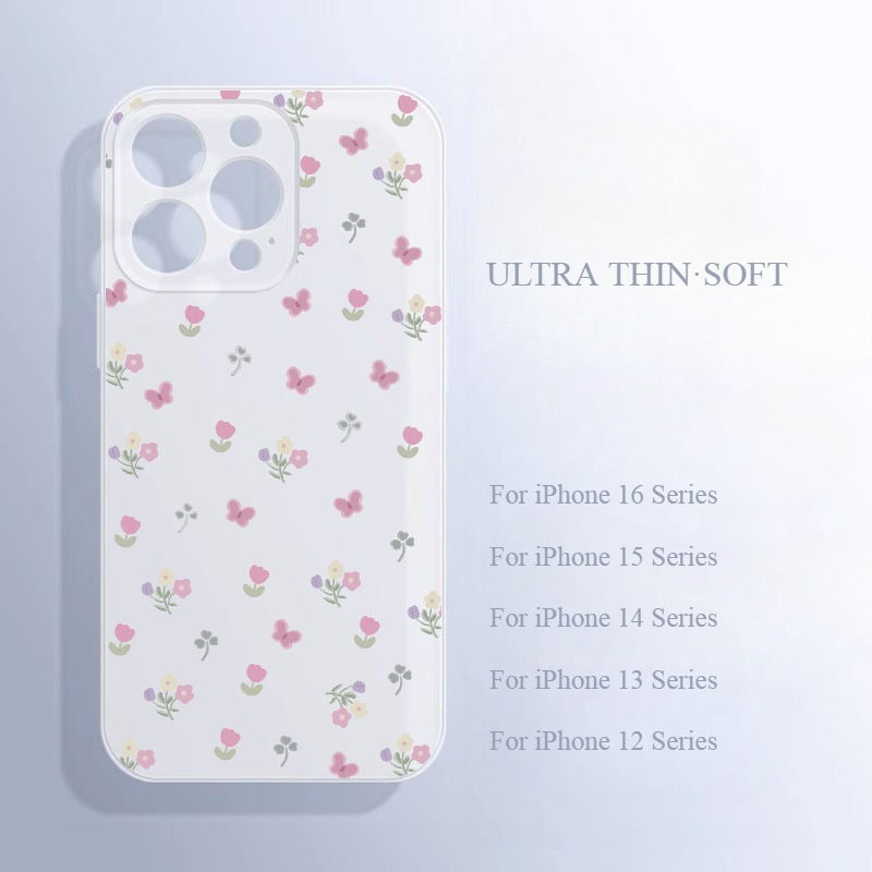Ultra-thin Flower Soft Phone Case For iPhone